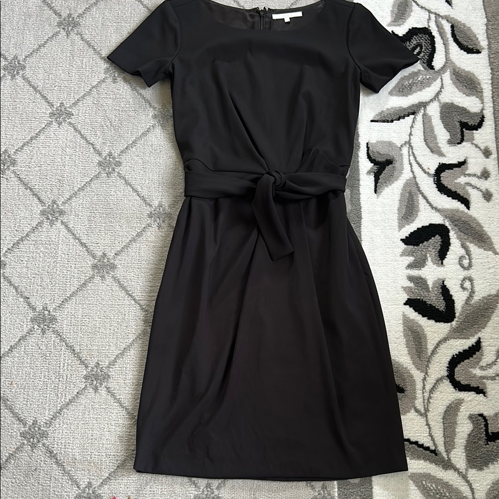 Cassis Black Boat Neck Cocktail Dress